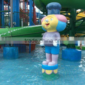 Fiberglass waterpark cartoon figure decoration