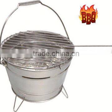 Eco-Friendly Metal Easily Portable Bucket Household BBQ Grill photo-3