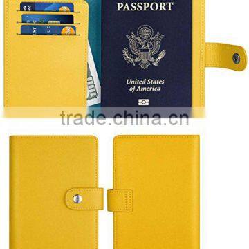 Travel RFID Blocking Custom Leather Passport Holder photo-5