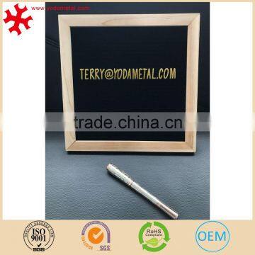 Felt Letter Board Black Felt With 320 White Plastic Changeable Characters 10 In. x 10 Inches Square Wood Oak Frame photo-2