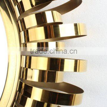 Stainless Steel Framed Decorative Wall Mirror photo-3