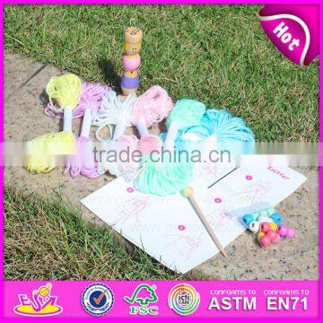 2015 Kids Educational Easy Knit Wool Toy,DIY Knitting Wool Funny Soft Toy,Wholesale Novelty Wool Wooden Knit Wool Toy W11E042 photo-3