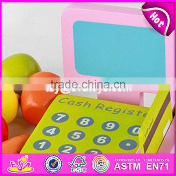 2017 New Design Funny Pretend Play Wooden Kids Play Supermarket W10A061 photo-4