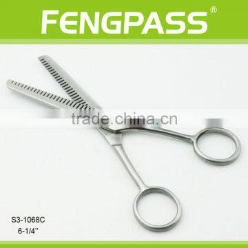 S3-1068C 6-1/4" Inch 2CR13 Stainless Steel Blade With Stainless Steel Plastic Barber Use Thinning Tool Hair Scissors photo-2