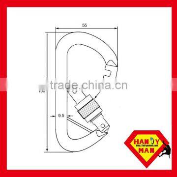 35KN With Captive Pin Connecting Devices Steel D Safety Carabiner Hook photo-2