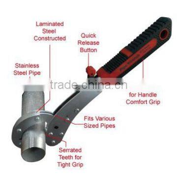 Heavy-duty Quick Release Auto-adjustable Pipe Wrench photo-2