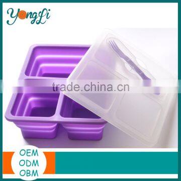 Lunch Container Silicone Sealable Plastic Food Container