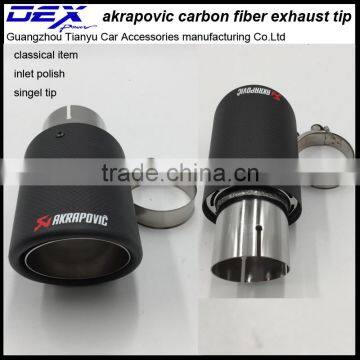 Carbon Fiber Akrapovic Muffler Tip in Exhaust System photo-2