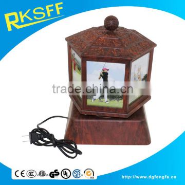 Big Photo Frame,hexagon Shape Can 360 Rotate Photo Frame photo-3