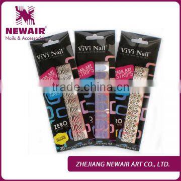 Zhejiang Yiwu Vivi Nail Peel off Full Cover Polish Nail Strips Nail Stickers photo-4