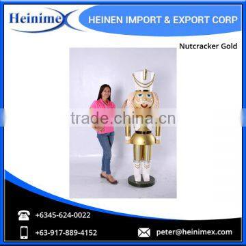 New Arrival Creative High Quality Handmade Gold Color Nutcracker for Christmas photo-3