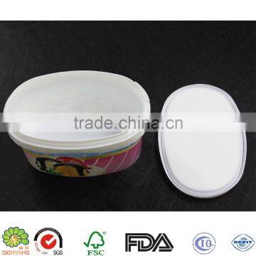 16 oz Disposable Plastic Ice Cream Container With Lid photo-4