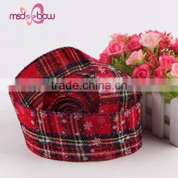 Wholesale Red Decorative Festive Celebrate it Burlap Christmas Ribbon photo-2