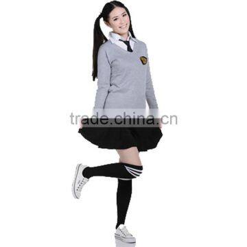 Custom Sex School Girls Cotton Frocks Uniform Catalog Design photo-3