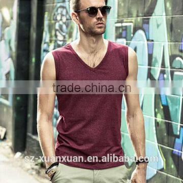 2016 Cheap Wholesale 100% Cotton Sports Vest Men