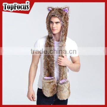 Custom Winter Hotsale Sexy Fur Animal Hats and Caps Men photo-4