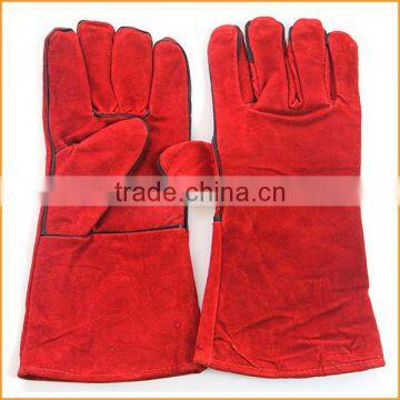 AB grade 14" cowhide leather safety welding gloves