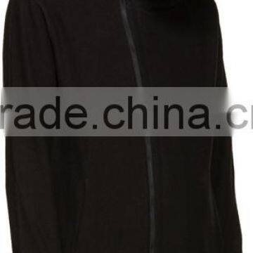 Long Sleeve Hoodie Structural Wire at Hood Perimeter Asymmetrical Zip Closure Welt Side Pockets Rib Knit Cuffs and Hem photo-3