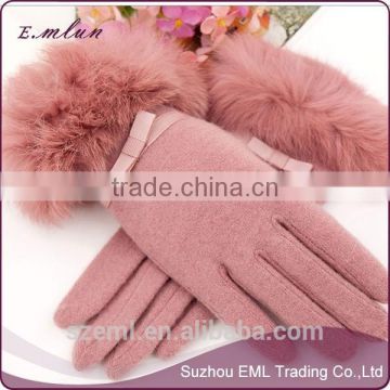 Ladies sheep high quality handmade wool gloves