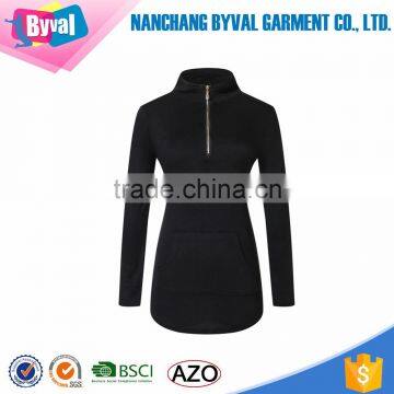 Wholesale Women Half Zip Long Sleeve Pullover Shirt photo-2