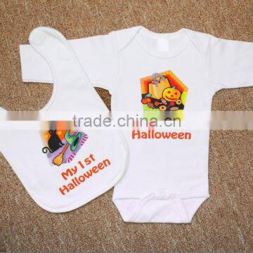 Halloween Baby Bodysuit, Bib or Toddler Shirt Custom My 1st Text,Personalized Unique Halloween Costume Baby Boy Girl Clothes photo-2