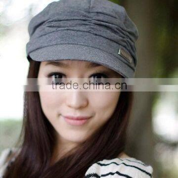 Women's Korean Style Pleated Peaked Cap Hat Woman Sex 17484 photo-3