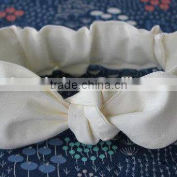 Best Price White Plain Cotton High Quality Multicolor Bowknot Baby Headband Wholesale