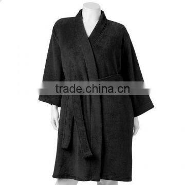 Long Sleeves Wholesale Bathrobe,custom Blank Cotton Bathrobe for Women photo-3