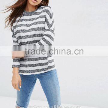 Textured Stripe Rib custom t shirt wholesale china