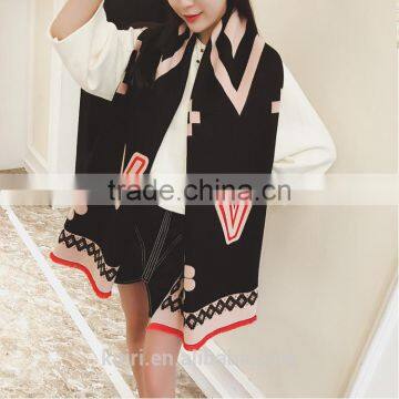 Luxury Brand Scarf Women 2016 Winter Faux Cashmere Scarf Soft Double Sided Dancing Girl Scarf photo-6