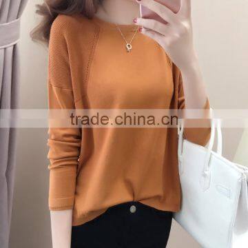 2016 o-neck long sleeved cashmere women hoodies sweater