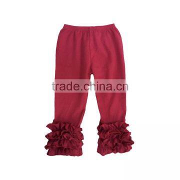 Wholesale Giggle Moon Latest Design Fall and Winter Children Girls Cotton Triple Ruffle Leopard Grain Pants photo-5