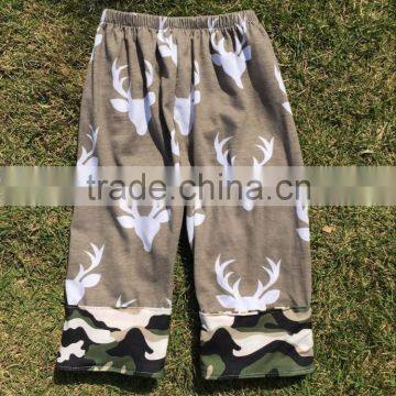 Wholesale Girls Ruffle Pants for Childrens Cotton Leggings With Deer Cotton Pants.