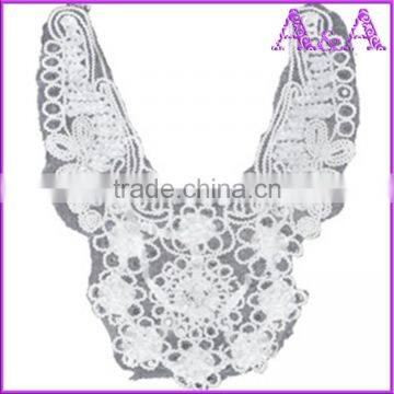 Water Soluble Lace 100% Cotton African Chemical Lace Collar for Shirt and Dress photo-5