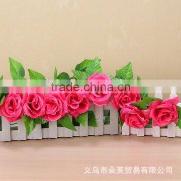 7.54ft String Fake Artificial Rose Flowers Vine Ivy Leaf Garland Floral Home Decor photo-6