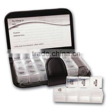 7 Day Weekly Pill Travel Medicine Box Dispenser Tablet Holder Organiser 7 Day Pill Wallet photo-3
