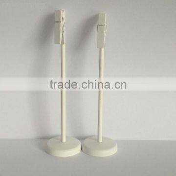 10x Wood Clothespins On The Stands Place Craft Creat Table Number Holder photo-4