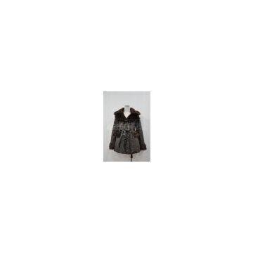 Faux fur coat, fake fur jacket, artificial fur garment AR-8010