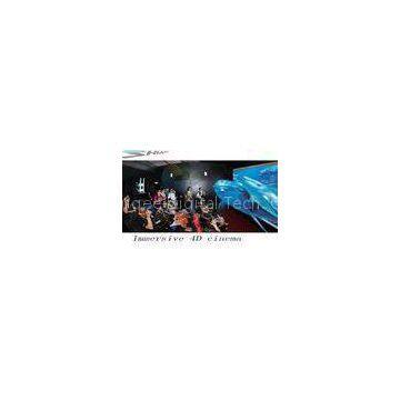 4D Movie Theater With Motion Chair Seat, Special Effect System, Flat / Arc Screen