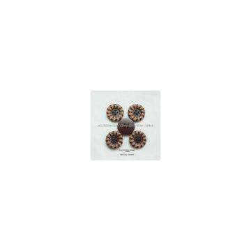 High quality wood button