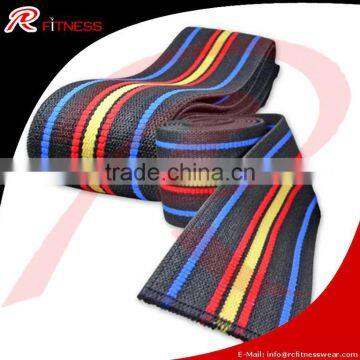 Custom Design Heavy Weight Lifting Elastic Knee Wraps / RC- Fitness Power Lifting Knee Wraps - Pair photo-3