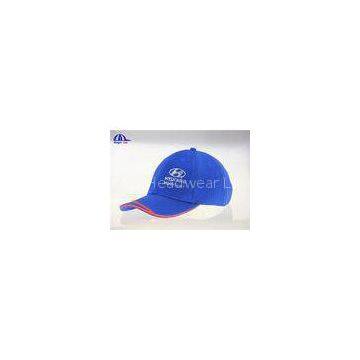 Polyester Embroidery 6 Panel Sandwich Racing Baseball Cap , Custom Baseball Hats