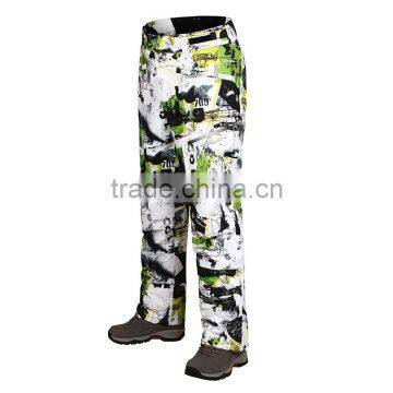 custom green long ski pants