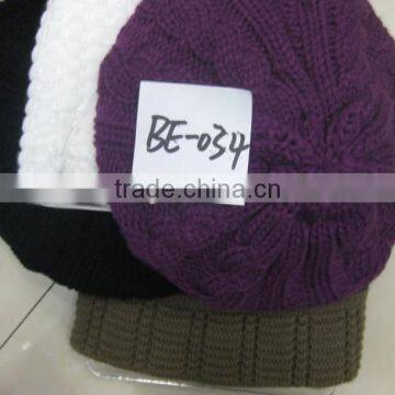 Customized lady Beanie Winter Hat Knitted Hat