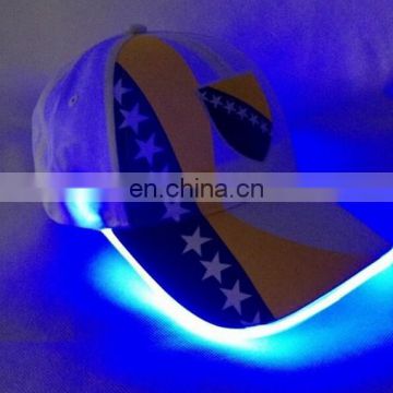 China Supplier Led Light Caps Baseball Cap With Embroidery Design Promotion Gift