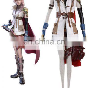 Fantasia Anime Lolita-High Quality Final Fantasy XIII 13 Lightning Game Cosplay Costume Cheap Party Costumes C0208