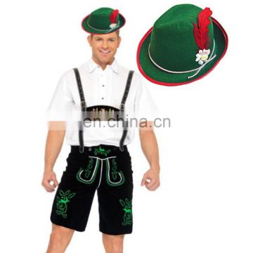 Oktoberfest Mens Costrume Bavarian Guy German Lederhosen Beer sexy fancy dress costume halloween costume for adult men AGM2025