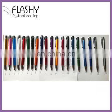 Cheap Plastic Pen Plastic Ballpoint Pen 2 in 1 Highlighter And Ballpoint Pen