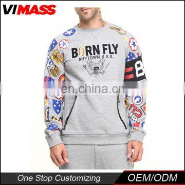 Wholesale Basic Crew Neck Custom Logo Mens Sweatshirt Sale Fashion Casual Wear photo-4