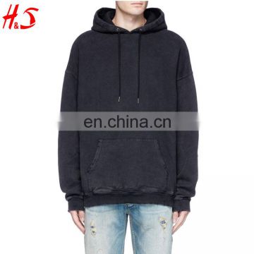 Latest Classic Style Plain Mens Oversize Black Pullover Hoodies